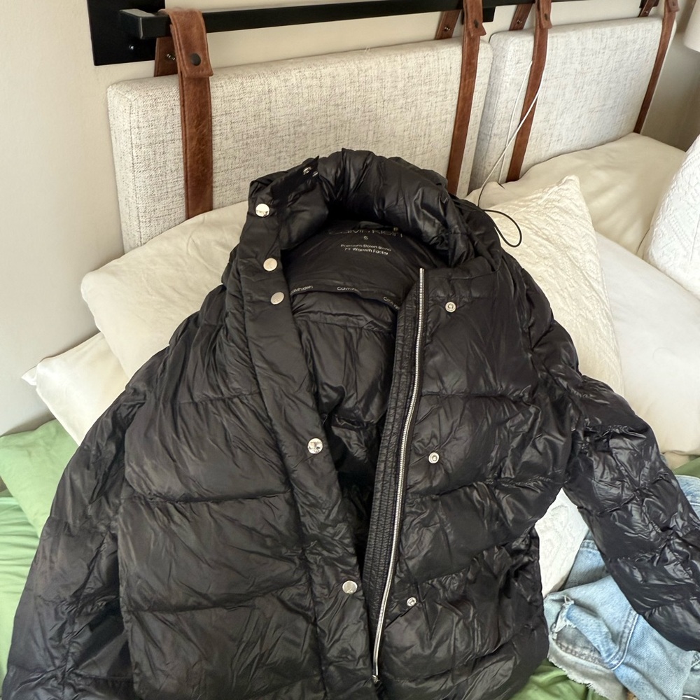 Calvin Klein Charcoal Puffer Jacket
